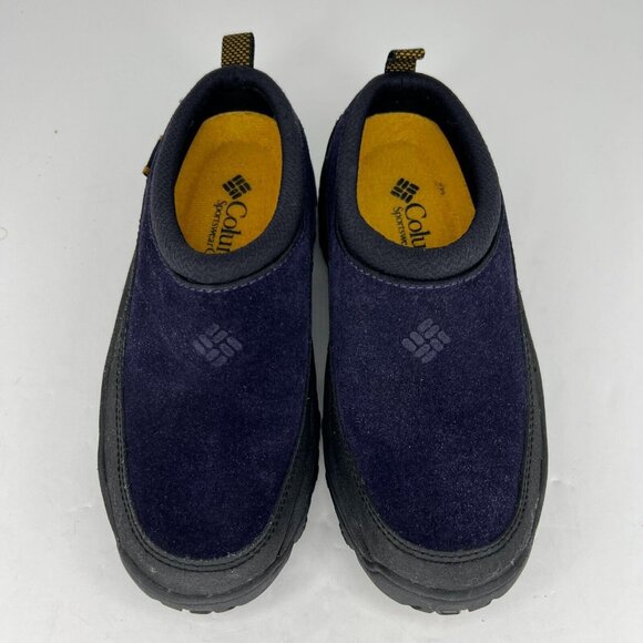 Columbia Womens BL 3200-476 Navy Blue Black Suede Slip On Size 6.5 Clog Shoes - Picture 4 of 10